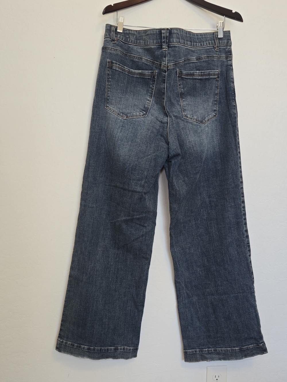 Wit & Wisdom Medium Wash Blue Wide Leg Jeans - Picture 7 of 14